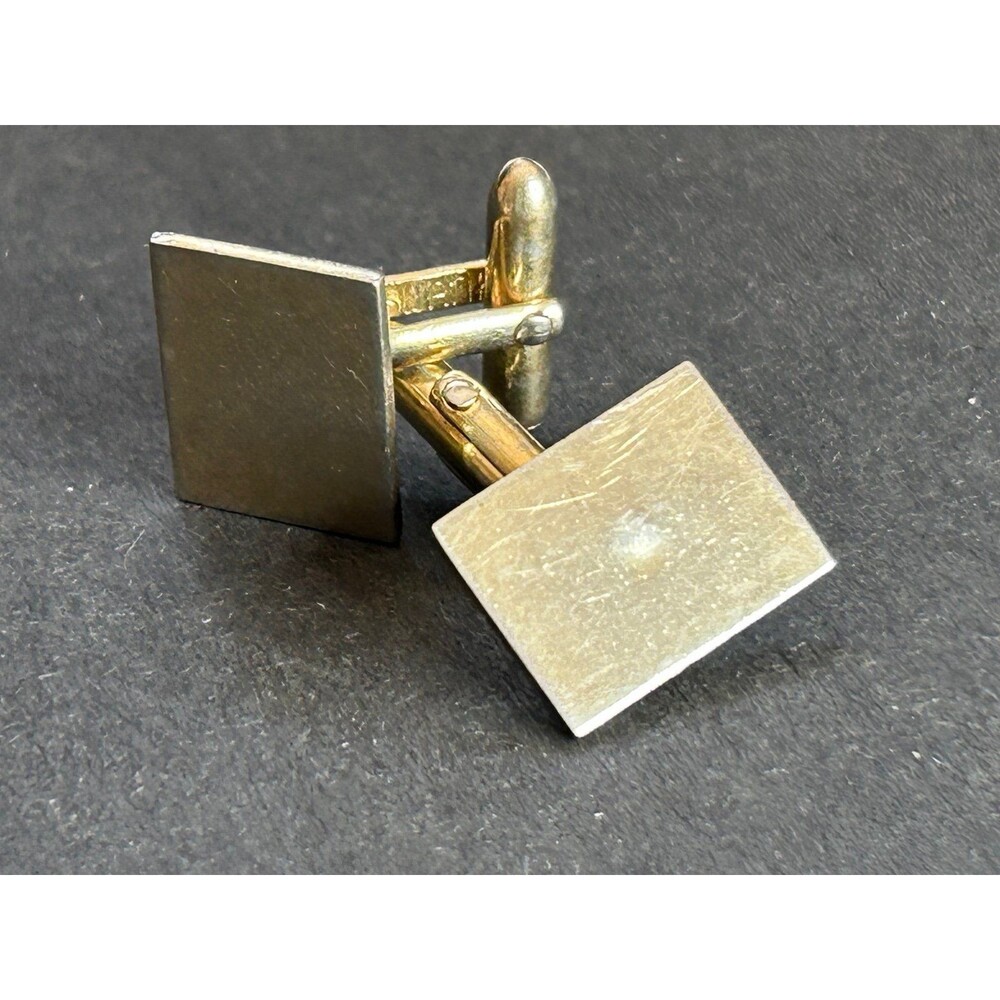 Swank Vintage Rectangular Cufflinks Signed Geomet… - image 5